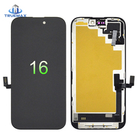Écran LCD complet pour iPhone 16 Pro Max, 16 Plus, Pro Max, 16 Pro, remplacement d'écran OLED original GX Soft OLED