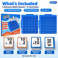 Cartes flash de mathématiques avec tableau de multiplication, addition, soustraction, division, jouet éducatif pour enfants