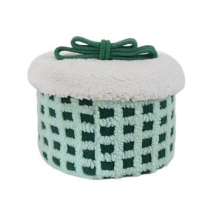 Christmas Storage <b>Box</b> Round Cotton With Lid For Sundries Magazines Cosmetics Toys - Product Image 2