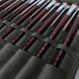 Bán buôn dày bàn chải túi cho chuyên nghiệp và người mới bắt đầu họa sĩ nghệ sĩ công cụ để lưu trữ tất cả các loại sơn bàn chải - Product Image 3