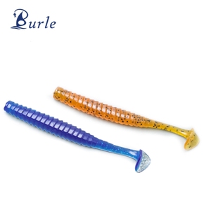 12 unids/bolsa Paddle T Tail Señuelos de plástico blando Tipo de pez Hundimiento Cebos de pesca Gusano artificial - Product Image 1