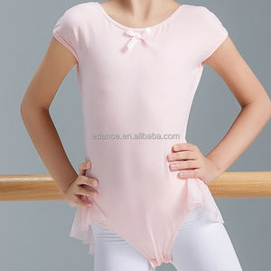 Robes de <span class=keywords><strong>danse</strong></span> à nœuds, vêtements de scène pour danseurs, nouveau design à manches courtes pour filles, <span class=keywords><strong>justaucorps</strong></span> de ballet, <span class=keywords><strong>justaucorps</strong></span> de gymnastique pour enfants - Product Image 2