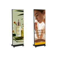 Pantalla LED Plegable Portátil para Interiores BM P1.2 P1.5 P1.8 P2.5, Cartel Digital, Tótem, Soporte para Exhibición en Tiendas