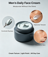 Crème anti-âge pour le visage pour hommes, hydratation intense avec des ingrédients réparateurs doux, équilibre du sébum et réduction des taches brunes