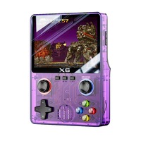 Console de jeu portable X6 de haute qualité, 10 000 jeux intégrés, écran 3,5 pouces, résolution 640x480, alimentation par piles AAA, couleur