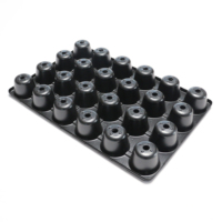 Plateau de germination de pépinière de semis flexible et durable pour serre PET 24 cellules