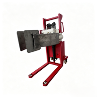 Chariot élévateur semi-électrique personnalisé Afuko FC avec pince rotative hydraulique CE, pneus pleins en polyuréthane 12V, batterie au plomb-acide