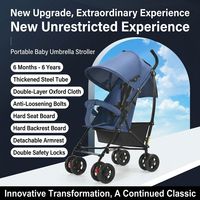 Poussette légère pour bébé, pliable, adaptée aux tout-petits, utilisable en position assise et allongée. Idéal pour voyager. Disponible en gros.