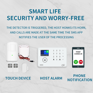 Tuya thông minh Alexa Google Tương thích hệ thống báo động GSM Wifi <span class=keywords><strong>433Mhz</strong></span> không dây nhà trộm an ninh Hệ thống báo động Kit - Product Image 5