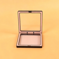 Boîte d'emballage pour bijoux en film PE transparent avec logo personnalisé SIFOO, cadre flottant 3D bicolore, support de rangement pour bijoux