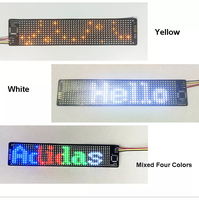 Écran LED flexible 12*48 pixels, programmable par application, matrice d'écran, adressable individuellement, batterie rechargeable, écran LED
