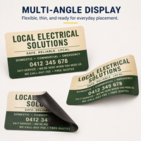 Autocollant magnétique industriel personnalisé imprimé, graphique flexible réutilisable pour les promotions de détail, les campagnes publicitaires de marque, etc.