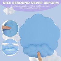 Tapis de souris gel repose-poignets pour clavier, tapis de souris Cloud avec repose-poignets, tapis de souris ergonomique avec support de poignet