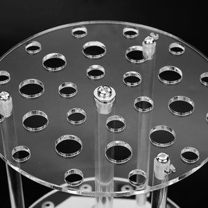 Soporte para pipetas, soporte para tubos de ensayo, soporte para pipetas de laboratorio con 28 orificios, acrílico, para estudiantes y profesores, para laboratorio químico - Product Image 5