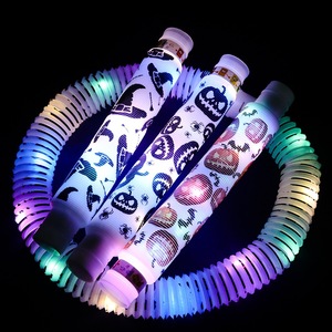Tube Pop lumineux de 20cm, jouets pour enfants, jouets scintillants pour Halloween, fête de noël, bâtons lumineux, jouets extensibles de retour - Product Image 4