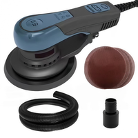 Lijadora Orbital Aleatoria de 6 Velocidades de 5.0 mm o 2.5 mm, Lijadora Orbital sin Escobillas, Máquina de Pulir y Lijar para Automóviles