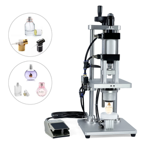 Máquina neumática de crimpado y tapado de botellas para perfumes, cosméticos, viales de vidrio, tapas de aluminio, bomba pulverizadora semiautomática de sobremesa - Product Image 4