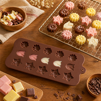 Cetakan Cokelat Silikon Motif Bunga, Cetakan Cokelat Silikon Banyak Lubang, Cetakan Permen Silikon Aman untuk Oven, Cetakan Praline Silikon untuk Pesta, Cetakan Permen Silikon Motif Mawar