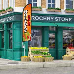 ธงขนนกคุณภาพสูงขนาด 2.5*11.5 ฟุต ลดราคาช่วงเทศกาล เหมาะสำหรับงานปาร์ตี้ริมชายหาดและการโฆษณาประชาสัมพันธ์ - Product Image 4