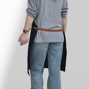 <span class=keywords><strong>Delantal</strong></span> de lona para barbacoa al aire libre con bolsillos de <span class=keywords><strong>cuero</strong></span> genuino y diseño de cuello Halter - Product Image 5