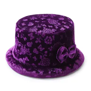 Autumn and winter women's hat golden velvet sponge ring basin hat female mother fleece thickened hat