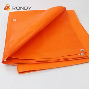 Blanket for Welding Coated Fiberglass Fire Retardant Pvc 6x8m Bag Other Fabric Woven Waterproof Tarpaulin for The Car Orange 2m