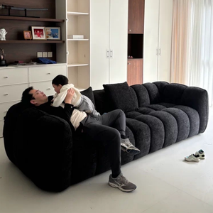 Nouveau style 2026 – Canapé moderne et décontracté en tissu flanelle bouclé vert, une place, élégant et polyvalent pour salon, appartement ou villa - Product Image 3