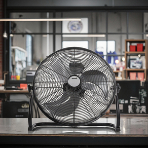 Ventilateur industriel sur pied 20 pouces à moteur AC, 3 vitesses, faible bruit, pour maisons, hôtels, ateliers de métaux ferreux, en aluminium de 20 pouces - Product Image 3