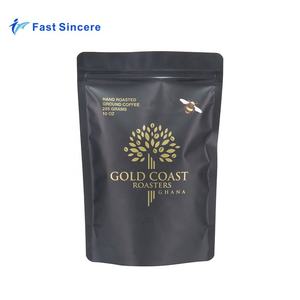 Gıda sınıfı gravür baskı PE kahve paketi çanta vana ile ayakta duran torba fermuarlı çanta - Product Image 1