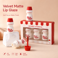 Gloss à lèvres mat velours, maquillage à texture douce et mate, teinte à lèvres, vente en gros, marque privée, OEM, ODM, ensemble de rouges à lèvres liquides mats