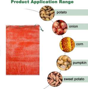 Bolsas de malla reutilizables para cebollas, frutas y verduras con cordón, ideales para cebollas, patatas, cítricos y cangrejos de río. - Product Image 5