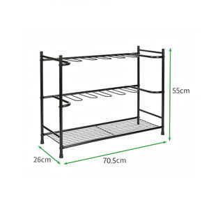 Zapatero Alto y Sencillo de Fábrica, Zapatero de Múltiples Niveles Independiente, <span class=keywords><strong>Estante</strong></span> de Almacenamiento de <span class=keywords><strong>Zapatos</strong></span> Altos <span class=keywords><strong>para</strong></span> el Hogar, <span class=keywords><strong>Estante</strong></span> de Almacenamiento de <span class=keywords><strong>Zapatos</strong></span> de Metal - Product Image 6