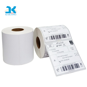 Etiquetas de Vinilo Autoadhesivas Térmicas Directas de 100x150 mm para Impresoras Zebra GK420T Rollo X1036 DYMO 4XL, Adhesión de Impresión Confiable - Product Image 1