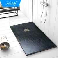 Receveur De Douche Rectangulaire Gris Moderne De Luxe En Résine Design De Luxe Réception De Douche pour Hôtel