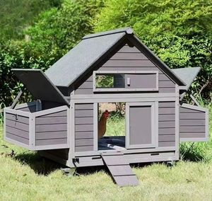 Proveedor Gallinero Jaula para aves de corral para exteriores Casa grande de madera para Gallina impermeable con caja de anidación grande Casa para perros - Product Image 1