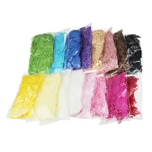 Veelkleurige Gras Cut Filler Papier Shred Raffia Papier Flarden Versnipperd Tissue Papier