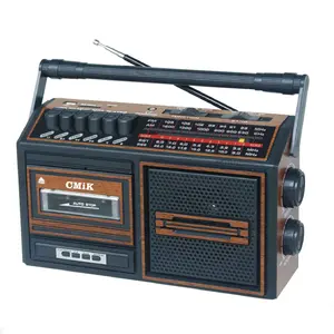 CMiK MK-130 Classique AC DC Vintage Pas Cher Lecteur de Cassettes avec AM FM SW Radio USB lecteur de bande USB enregistreur enregistreur de Cassette