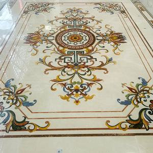 Piastrelle a Medaglione con Intarsio a Getto d'Acqua, Motivi per Pavimenti in Pietra e Marmo, Mosaico a Getto d'Acqua - Product Image 2