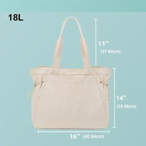 Pop vente <span class=keywords><strong>sac</strong></span> fourre-tout en Nylon léger pour les femmes à la mode étanche grande capacité <span class=keywords><strong>sac</strong></span> de Sport de plein air doublure en coton réutilisable - Product Image 4