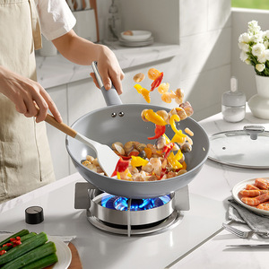Titanium <b>Ceramic</b> Non Stick Frying <b>Pan</b> 32 Cm Round For Induction Cooktops And Household Use - Product Image 1
