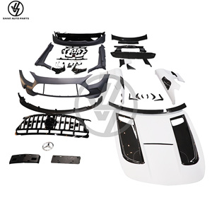 Kits carrosserie en matériau PP style Black Series + carbone sec avec capot et spoiler pour Benz AMG GT GTC GTS 2015-2018 - Product Image 6