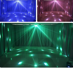 Luz Láser Doble Derby LED DMX HUINENG con Atenuador de Rango Completo y Efectos Estroboscópicos Variables para Discotecas, Fiestas y Escenarios - Product Image 6