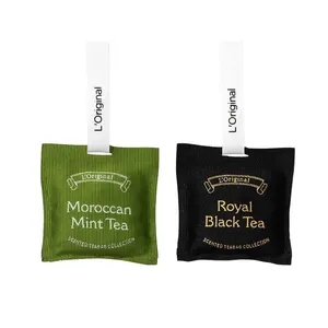 Natural Fresh Wardrobe Clothes Fresh Fragrance Fabric Magnetic Woven Fragrance Sachet Bags With Custom Fragrance