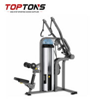 Machine à pulldown latéral sélectionnable TOPTONS, équipement de musculation commercial à charge par pignon pour l'entraînement du dos