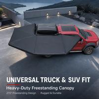 Auvent latéral de voiture 270 degrés, directement de l'usine, imperméable, anti-UV, en alliage d'aluminium, tissu Oxford 420D, pour SUV et camping