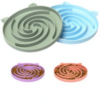 Échantillon Gratuit Personnalisé en Usine En Stock Meilleures Ventes Gamelles en Gel de Silicone pour Chiens et Chats Antidérapantes Anti-renversement à Alimentation Lente