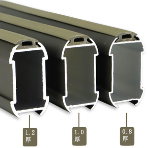 Tủ quần áo nhôm treo đường sắt tủ quần áo tùy chỉnh da retangular treo thanh tủ quần áo đường sắt Chủ đồ nội thất trang trí nội thất - Product Image 2