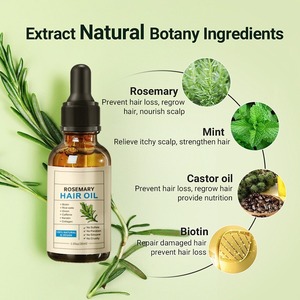 Aceite Puro de Romero para el Crecimiento del Cabello, Champú Herbal con Biotina para el Control de la Grasa y el Crecimiento del Cabello - Product Image 3