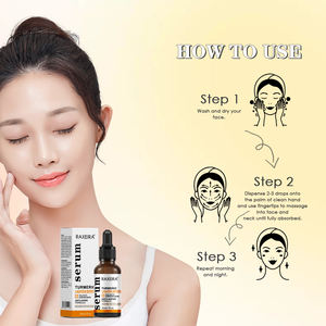 Suero facial de cúrcuma de etiqueta privada Hidratante Vitamina Vc Cúrcuma Aclarar Corrector de manchas oscuras Suero facial - Product Image 5