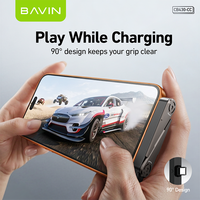 Kabel Data Pengisian Cepat BAVIN CB430 240W Stand Fast Charging USB Tipe C dengan Penyangga Ponsel
